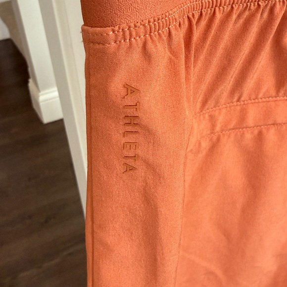 Athleta NWOT Brooklyn Sleeveless Zip Romper in Sunbaked Orange Clay 8 - Picture 7 of 9